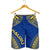 Nauru Men's Shorts - Polynesian Chief Flag Version - Polynesian Pride