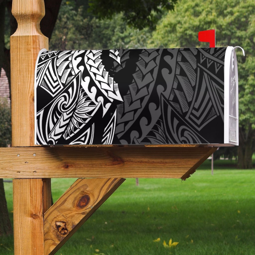 Niue Mailbox Cover - Wings Style Mailbox Cover - Niue Black - Polynesian Pride