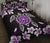 Hawaiian Violet Turtle Plumeria Quilt Bed Set - Polynesian Pride