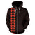 Polynesian Kakau Anchor Hibiscus Hawaii Custom Zip Hoodie Orange - Polynesian Pride