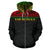 Hawaii Kanaka Maoli All Over Custom Zip up Hoodie Reggae Color Style - Polynesian Pride