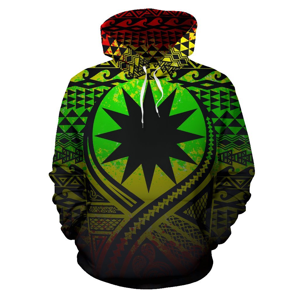 Nauru All Over Hoodie Lift up Reggae - Polynesian Pride