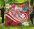 Wallis and Futuna Polynesian Premium Quilt - Summer Plumeria (Red) - Polynesian Pride