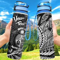 Nauru Hydro Custom Personalised Tracking Bottle - Wings Style Hydro Tracking Bottle - Nauru 32oz Large Black - Polynesian Pride