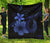 Hawaii Fish Hook Hibiscus Blue Premium Quilt Blue - Polynesian Pride