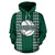 Polynesian Hawaii Hoodie Volleyball Hawaiian Pattern Green - Polynesian Pride