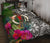 Vanuatu Quilt Bed Set - Turtle Plumeria Banana Leaf Black - Polynesian Pride