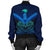 Maori Manaia New Zealand Women Bomber Jacket Blue - Polynesian Pride