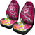 FSM Custom Personalised Car Seat Covers - Turtle Plumeria (PINK) - Polynesian Pride