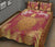 Hawaii Turtle Gold Tropical Leaves Polynesian Quilt Bed Set - Royal Style - AH - Polynesian Pride