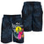 New Caledonia Polynesian Men's Shorts - Tropical Flower - Polynesian Pride