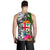Fiji Custom Personalised Men's Tank Top White - Turtle Plumeria Banana Leaf - Polynesian Pride