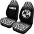 Tonga Car Seat Covers - Tonga Coat Of Arms Polynesian Tattoo Fog Black - Polynesian Pride