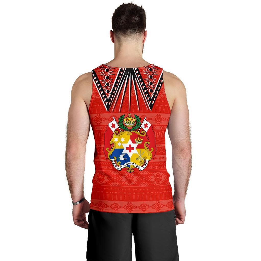 Coat of Arms Tonga Men's Tank Top K4 - Polynesian Pride