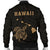 Hawaii Kakau Polynesian Turtle Map Men's Bomber Jacket - Gold - Polynesian Pride