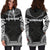 Kosrae Women's Hoodie Dress - Polynesian Black Chief - Polynesian Pride