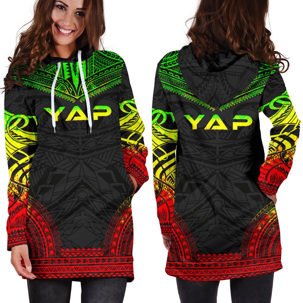 Yap Women's Hoodie Dress - Polynesian Reggae Chief - Polynesian Pride