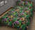 Hawaii Quilt Bed Set Hibiscus And Plumeria Green AH - Polynesian Pride