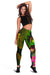 Samoa Polynesian Women's Leggings - Hibiscus and Banana Leaves - Polynesian Pride