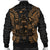 Fiji Polynesian Men's Bomber Jacket Map Gold - Polynesian Pride