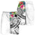 Nauru Polynesian Men's Shorts - Summer Plumeria (White) - Polynesian Pride