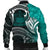 Samoa Men's Bomber Jacket - Samoa Seal Wave Style (Green) - Polynesian Pride