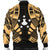 Austral Islands Men Bomber Jackets - Polynesian Tattoo Gold - Polynesian Pride