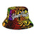 Kosrae Custom Personalised Bucket Hat - Rainbow Polynesian Pattern - Polynesian Pride