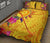 Polynesian Quilt Bed Sets - Vanuatu Symbols With Hibiscus - Polynesian Pride