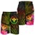 Polynesian Hawaii Kanaka Maoli Polynesian Men's Shorts - Hibiscus and Banana Leaves - Polynesian Pride