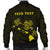 Hawaii Kakau Polynesian Three Turtles Map Personalized Men's Bomber Jacket - Yellow - Polynesian Pride