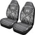 Hawaii Car Seat Covers - Tiki Face Tattoo Black - Polynesian Pride