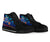 Samoa High Top Shoes Blue - Vintage Tribal Mountain - Polynesian Pride