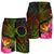 Cook Islands Polynesian Men's Shorts - Hibiscus and Banana Leaves - Polynesian Pride