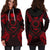 Pohnpei Polynesian Hoodie Dress Map Red - Polynesian Pride