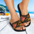 Guam Slide Sandals - Gold Plumeria - Polynesian Pride