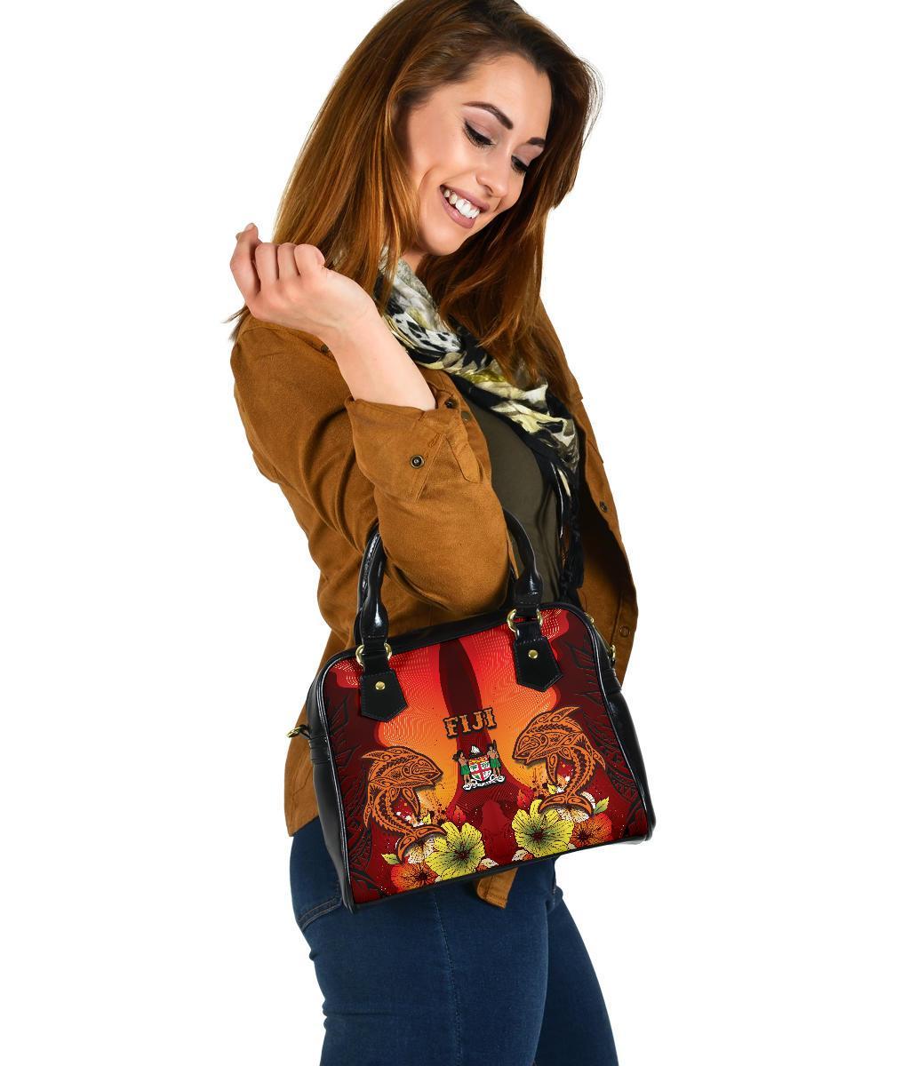 Fiji Shoulder Handbag - Tribal Tuna Fish - Polynesian Pride