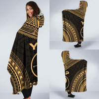 Yap Polynesian Chief Hooded Blanket - Gold Version - Polynesian Pride