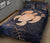 Personalized - Hawaii Polynesian Aloha Po Turtle Hibiscus Tropical Quilt Bed Set - Indigo - Polynesian Pride