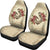 Hawaii Fish Hook Hibiscus Plumeria Polynesian Car Seat Covers Universal Fit Beige - Polynesian Pride