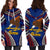 American Samoa Hoodie Dress - Warrior Style Polynesian Pattern - Polynesian Pride