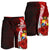 Tonga Polynesian Men's Shorts - Coat Of Arm With Hibiscus - Polynesian Pride