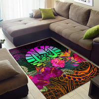 Tahiti Area Rug - Summer Hibiscus - Polynesian Pride