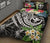 Polynesian Hawaii Kanaka Maoli Quilt Bed Set - Summer Plumeria (Black) - Polynesian Pride