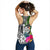 New Caledonia Women Racerback Tank - Turtle Plumeria Banana Leaf Crest - Polynesian Pride