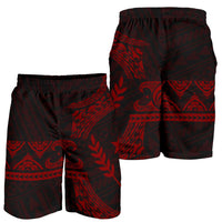 Kosrae Polynesian All Over Print Men's Short - Red Version - Polynesian Pride