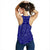 Guam Women's Racerback Tank - Guam Seal With Polynesian Tattoo Style (Blue) - Polynesian Pride