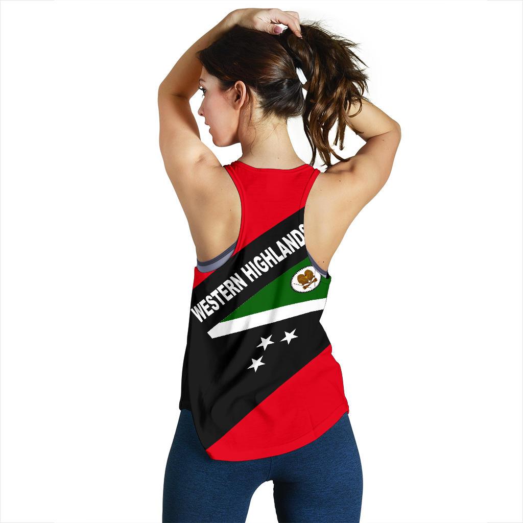 Papua New Guinea Women's Racerback Tank - Western Highlands Province - Polynesian Pride
