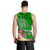 Tahiti Custom Personalised Men's Tank Top - Turtle Plumeria (Green) - Polynesian Pride