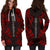 New Caledonia Hoodie Dress - Polynesian Tattoo Red - Polynesian Pride